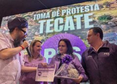 UNIDAD Y TRABAJO CONTINUO PIDE CÉSAR HANK EN TECATE; TOMA PROTESTA A DIRIGENTES DEL PESBC